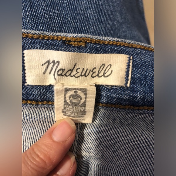 Madewell The Perfect Vintage Crop Jean High Rise Medium Wash Blue Size 28 - Picture 7 of 9